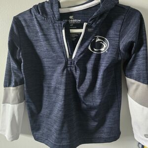 Colosseum Kids Navy and White Pullover Hoodie